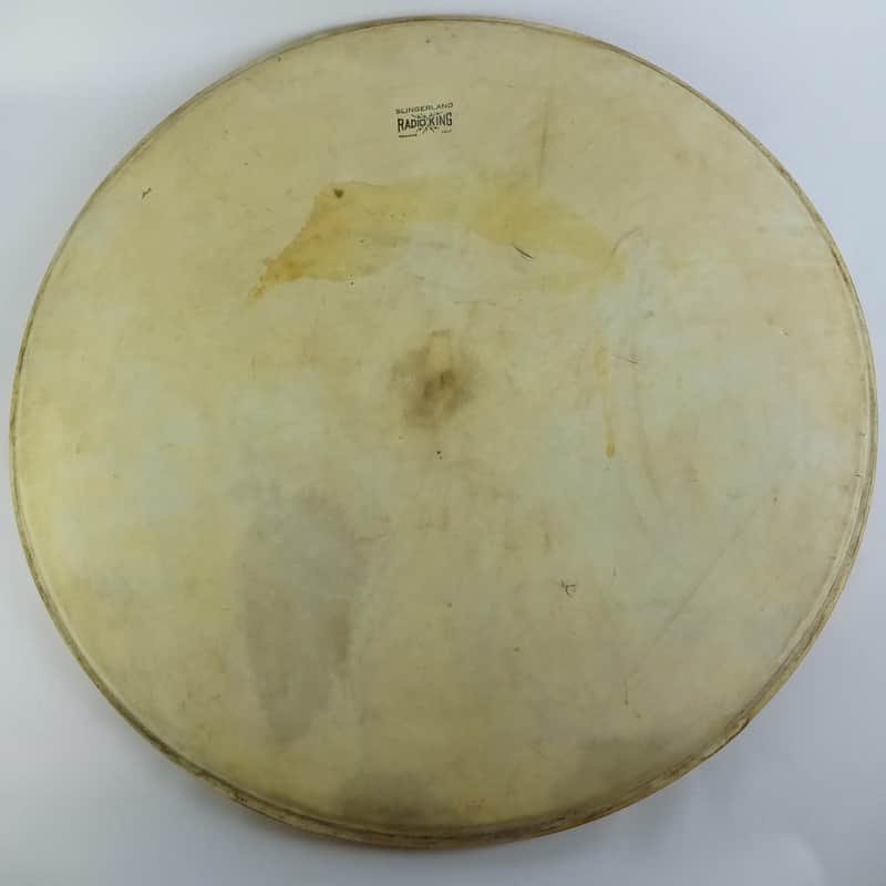 Slingerland 24" Radio King Calfskin Bass Drum Head Vintage 40s Sparks Logo USA image 1