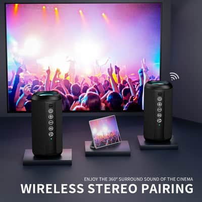 Portable Bluetooth Speaker, IPX7 Waterproof Wireless Speaker for Outdoor, Beach & Travel image 3
