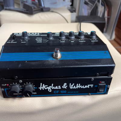 Hughes & Kettner Hughes & Kettner TubeMan Mk I + CF100 Guitar Slave – Complete Original Vintage Tube Rig 90is - blue image 2