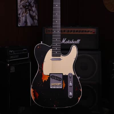 Dhatarattha SS T-Style – Black Over Sunburst Nitro Relic image 2