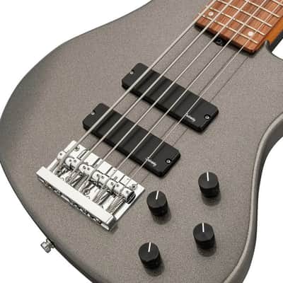 Sadowsky MetroExpress 24-Fret Modern Bass, Morado Fingerboard, 5-String - Solid Silver Metallic High Polish image 7