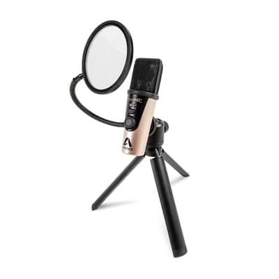 OPEN BOX SPECIAL - Apogee Hype MiC USB Microphone with Headphone Output and Analog Compression - Black / Champagne image 3