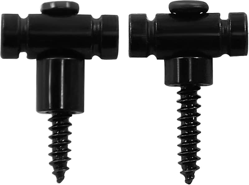 Guitar Roller String Retainers, Black, 2 PCS | Guitar Roller String Trees Retainer, Strings Trees Replacement Parts, For Electric Guitars image 1