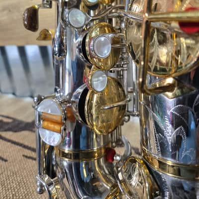 Buescher True Tone Alto Sax 1925 - Silver and 24K Gold Plate image 21
