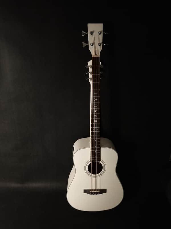 Busuyi Guitar 4 String Bass 6 String Lead Acoustic, Travel Acoustic Guitar with Hard Case image 1
