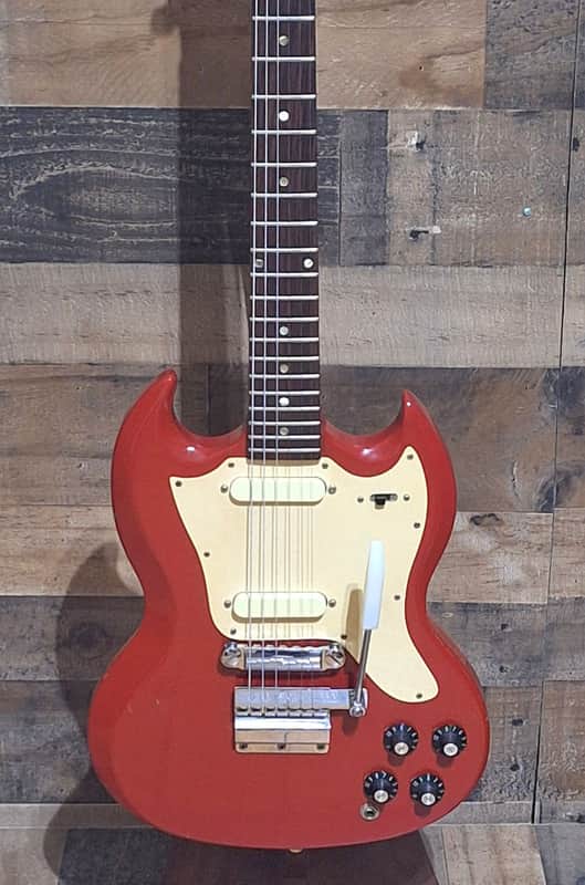 1967 Gibson Melody Maker D "SG" - Fire Engine Red -