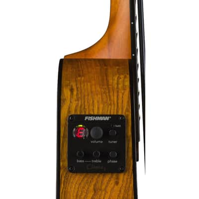 Lune UKE BBASS QA Acoustic Electric 4-String Bari-Bass Ukulele with Deluxe Bag image 6