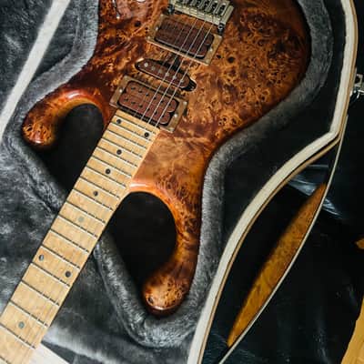 Fibenare Erotic Dalmat  Burl Maple Natural with Wood Pickup Covers Rare! image 22