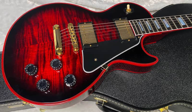 NEW! Gibson Dealer Select Custom Shop Les Paul Custom Red Widow AAA Figured Flame Top - Authorized Dealer - 10 lbs - G07343 image 1