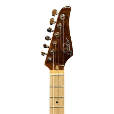 Suhr Modern Custom Electric Guitar - Natural Gloss Figured Walnut image 3