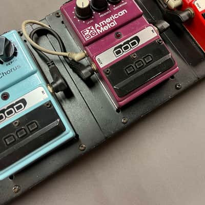 DOD FX-105 Powered DOD FX-100 pedalboard complete with Five DOD FX pedals 1980's - Black image 5