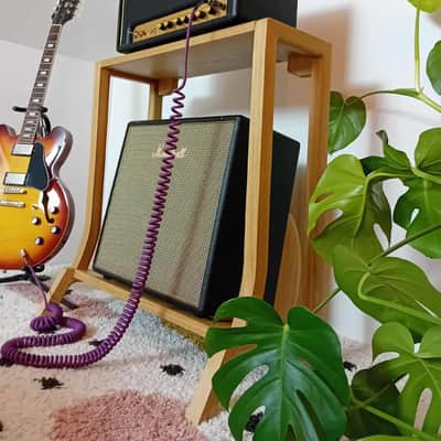 Lakefront Natural Pi Amp Stand: Handmade Solid Wood Angled Guitar Amplifier stand 2025 - Clear hardwax oil image 6