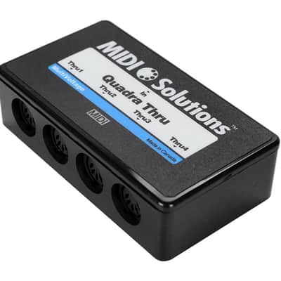 MIDI Solutions Quadra Thru 4 Output MIDI Thru Box image 3