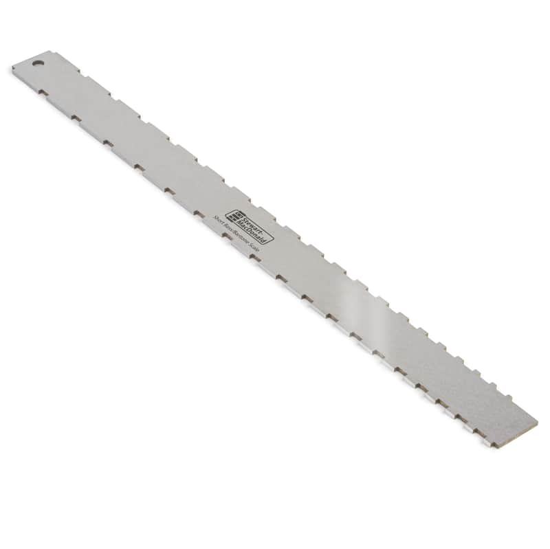 StewMac Precision Notched Straightedge, For short scale basses and baritone guitars image 1