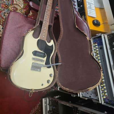 Gibson Les Paul/SG Junior Solidbody Electric Guitar 1962 - Factory Polaris White image 18