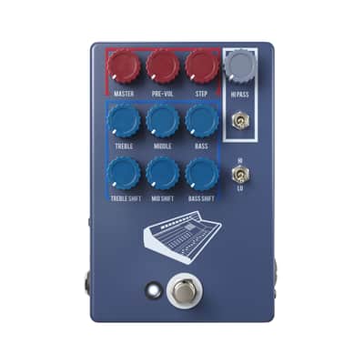 JHS Colour Box V2 PREAMP / EQ / OVERDRIVE / DISTORTION / FUZZ / DI BOX 10 Year Anniversary Color Blue image 2