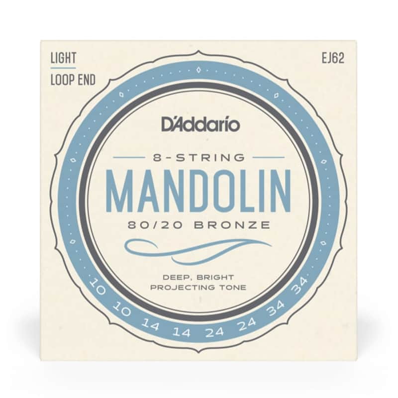 D'Addario EJ62 Mandolin 80/20 Bronze Light 10-34 image 1