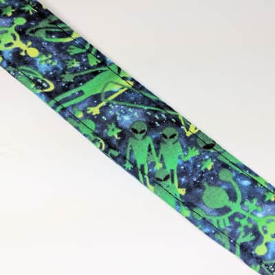 UFO Alien Ukulele Strap -Uke-FO- Green Alien Ukulele Straps - Flying Saucer Ukulele Strap - Area 51 image 3