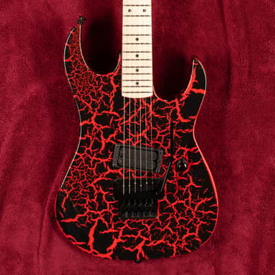 B.C. Rich Gunslinger Retro II with Floyd Rose - Red Crackle image 1