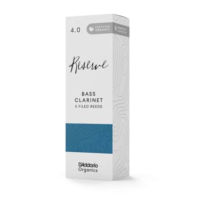 D'Addario Organic Reserve Bass Clarinet Reeds, Strength 4.0, 5 Pack image 2