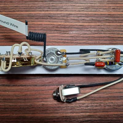 KDPaulus Guitar Parts Greasebucket Wiring Harness for Telecaster - Fender Capacitors image 1