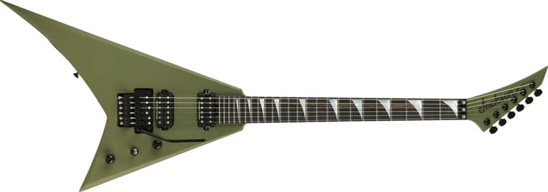 Jackson American Series Rhoads RR24, Ebony Fingerboard, Matte Army Drab image 1