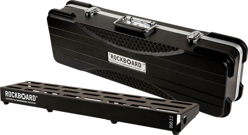 RockBoard DUO 2.2 Pedalboard, 24.5" x 5.5" w/ ABS Hardcase image 1