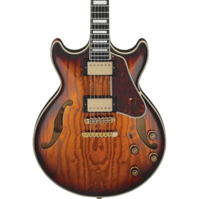 Ibanez AM93QA AM Artcore Expressionist Electric Guitar - Vintage Violin High Gloss image 1