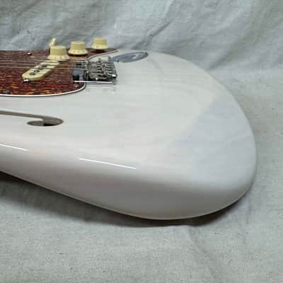 Fender USA Parts Stratocaster Guitar - Deep C shape American Professional II neck on American Professional Thinline Body - White Blonde / Fender neck image 18