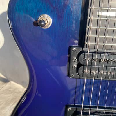 Carvin SC90 Single Cut, Neck Through 90s - Transparent Blue Gloss image 5