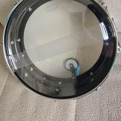 Ludwig LM404 Acrolite 5x14" 8-Lug Aluminum Snare Drum with Black/White Badge 1994 - 2012 - Black Galaxy image 11