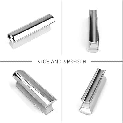 Electric Guitar Solid Steel Slide Tone Bar, Polished Metal Guitar Slide, Electric Guitar Accessories, Steel Guitar Bar Slide for Dobro Hawaiian Guitar Lap Guitar image 3