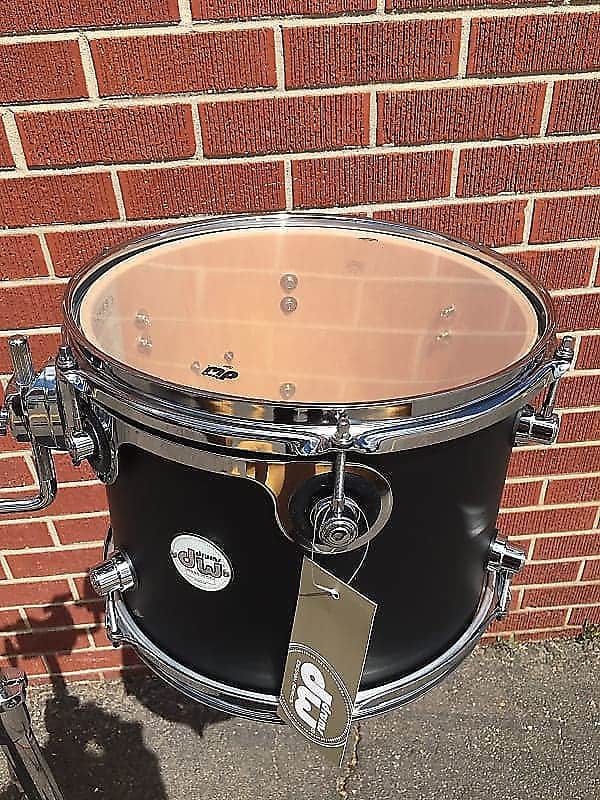 DW Design Series 12'' Tom - Satin Flat Black- 9 x 12" Maple Tom (2024) image 1