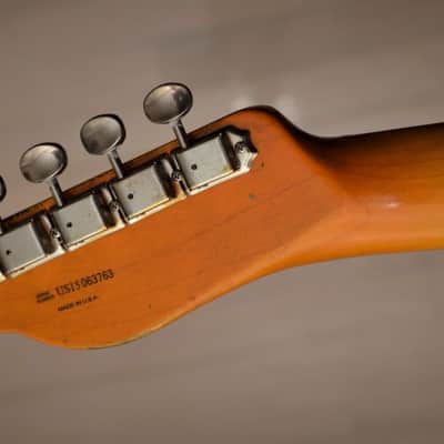 American  Fender Telecaster Custom Heavy Relic  Gold Sparkle TX Specials image 15
