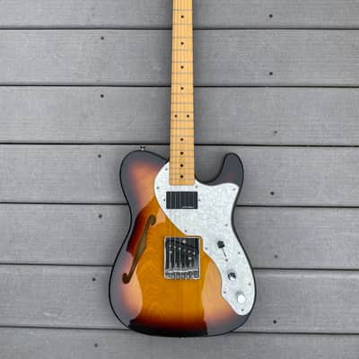 1995 MIJ Fernandes Thinline Telecaster - Sunburst w/AGi Lace TransSensor Humbucker image 1