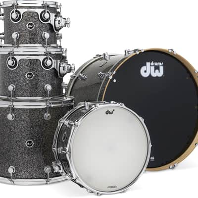 DW DWe 5-piece Shell Pack - Black Galaxy FinishPly image 1