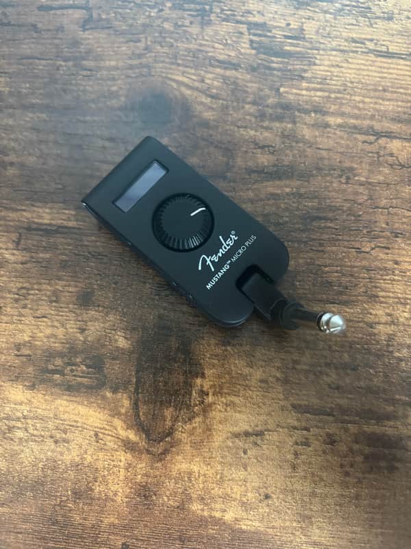 Fender Mustang Micro Plus Guitar Headphone Amp 2024 - Present - Black image 1