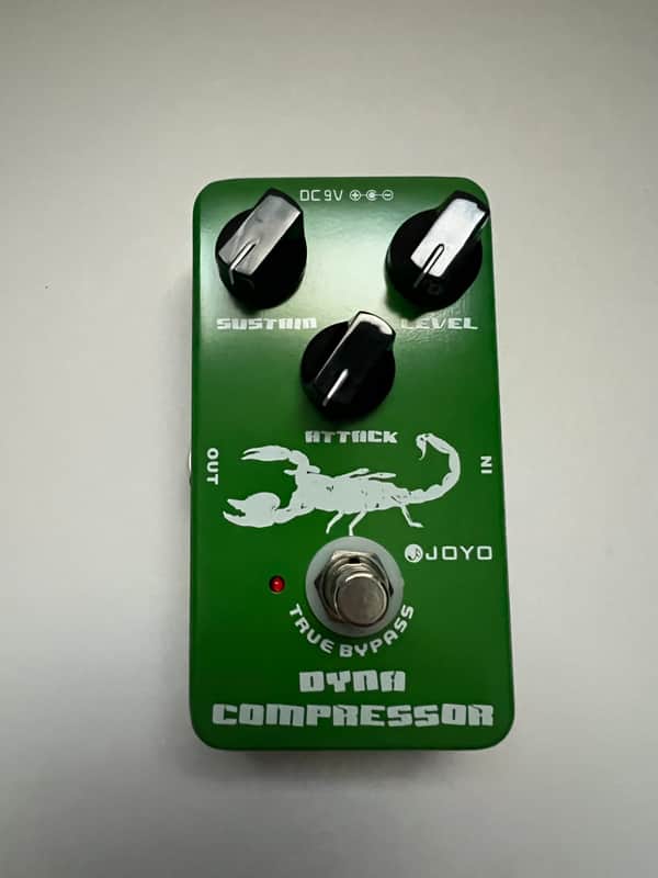 JOYO | JF-10 | Dynamic Compressor | Low Noise | Classic Sound | Green | Electric Guitar | Bass |True Bypass  image 1
