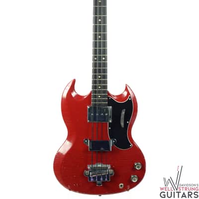1965 Gibson EB-0 - Cardinal Red image 1