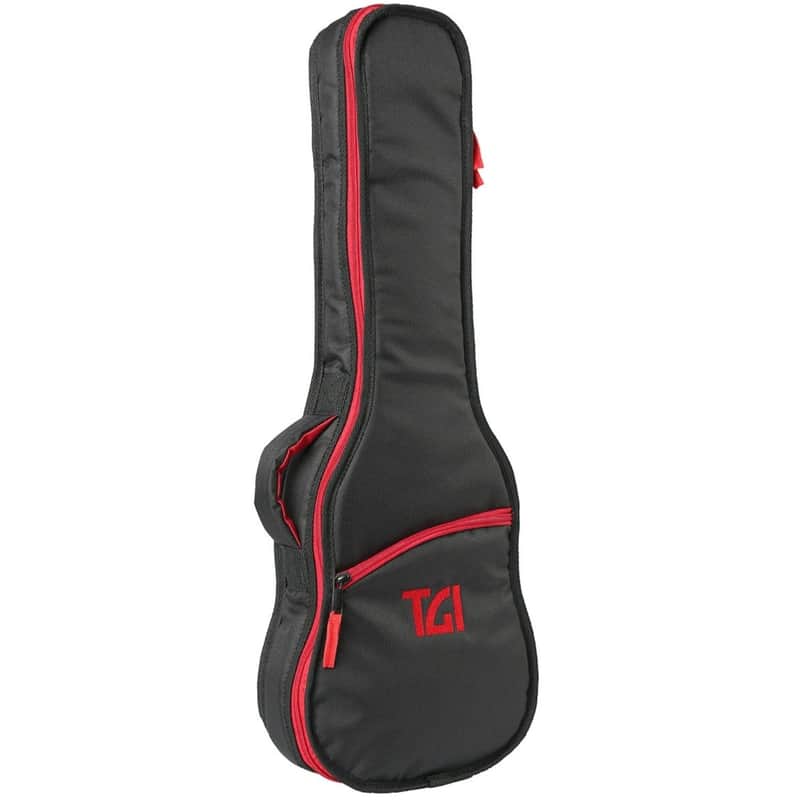 TGI Transit Series Concert Ukulele Padded Gig Bag Black & Red image 1