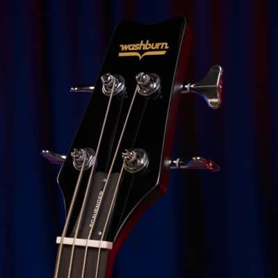 Washburn SB4B Wing Series Scavenger Ashwood Body 4-String Electric Bass Guitar image 18