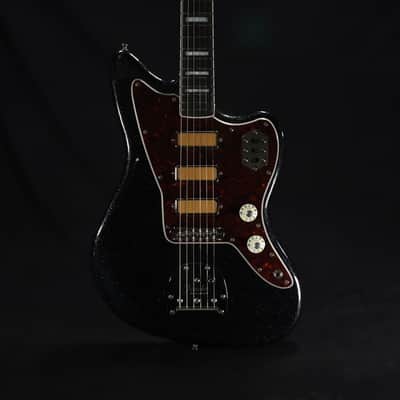 Fender Limited Edition Gold Foil Jazzmaster Ebony Fingerboard - Black Sparkle 148 image 9