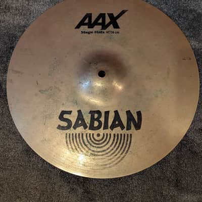 Sabian 14" AAX Stage Hi-Hat Cymbals (Pair) 2002 - 2018 - Brilliant image 2