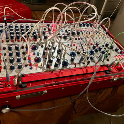 Buchla Tiptop 200t series with BPNYC ZERO Halliburton Eurorack Modular Travel Case 7U 'REDRUM" image 18