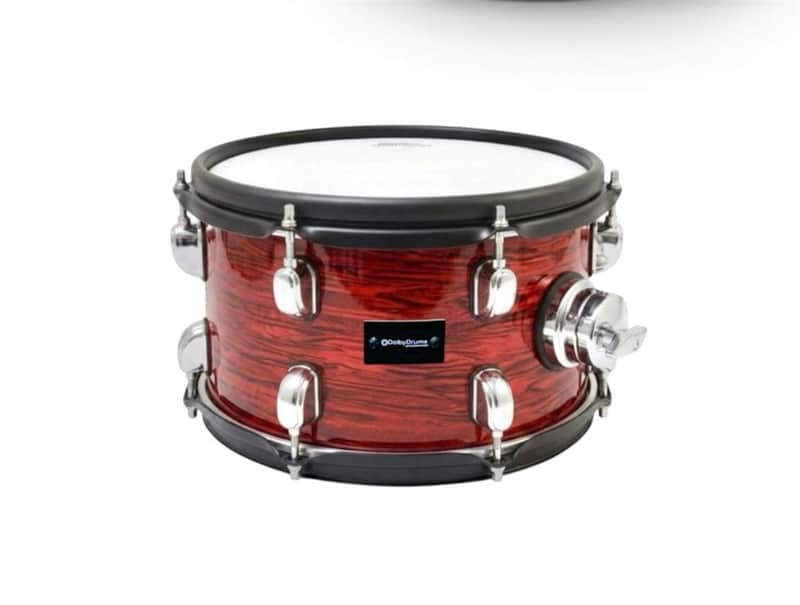 Dolby 10” Electronic RED WOOD TOM w 6 Triggers for Roland Alesis Drum image 1