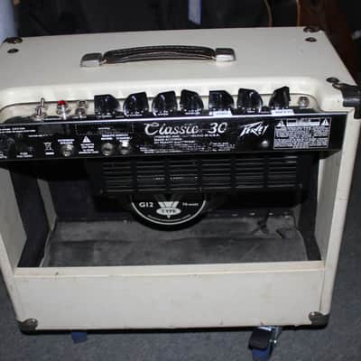 Peavey Classic 30 II/30 Watt 1 X 12" Tube Amp Combo (White Tolex) on Wheels image 6