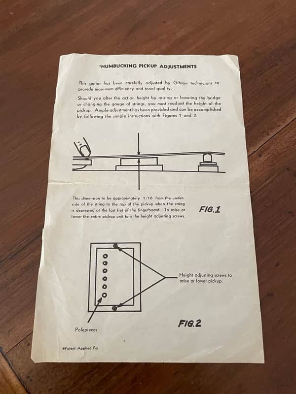 GIBSON HUMBUCKING PICKUP ADJUSTMENT image 1