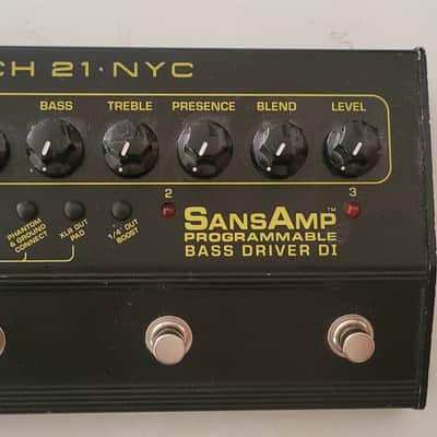 Tech 21 Sansamp Programmable Bass Driver | Reverb