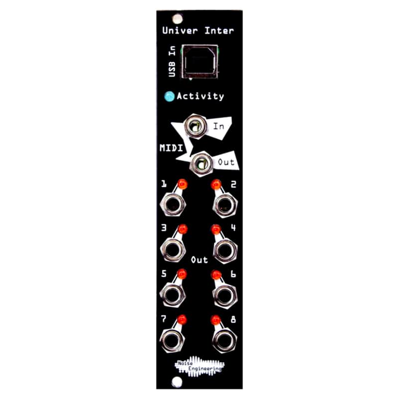 Noise Engineering Univ Inter Eurorack 8 Channel MIDI/CV Module (Black) image 1