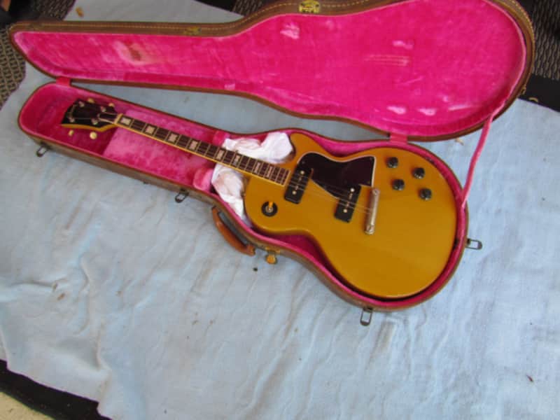 1958 Gibson Les Paul Special Tenor All Original TV Yellow With Original 5 Latch Lifton Case image 1